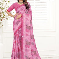 Chic Printed Saree with Blouse Piece for Sophisticated Ethnic Style  | TTS-EKNOOR