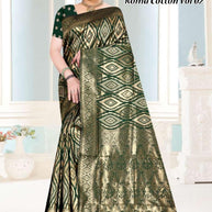Graceful Jacquard Silk Saree with Blouse Piece for Timeless Ethnic Fashion | TUL-ROMA COTTON VOL-02