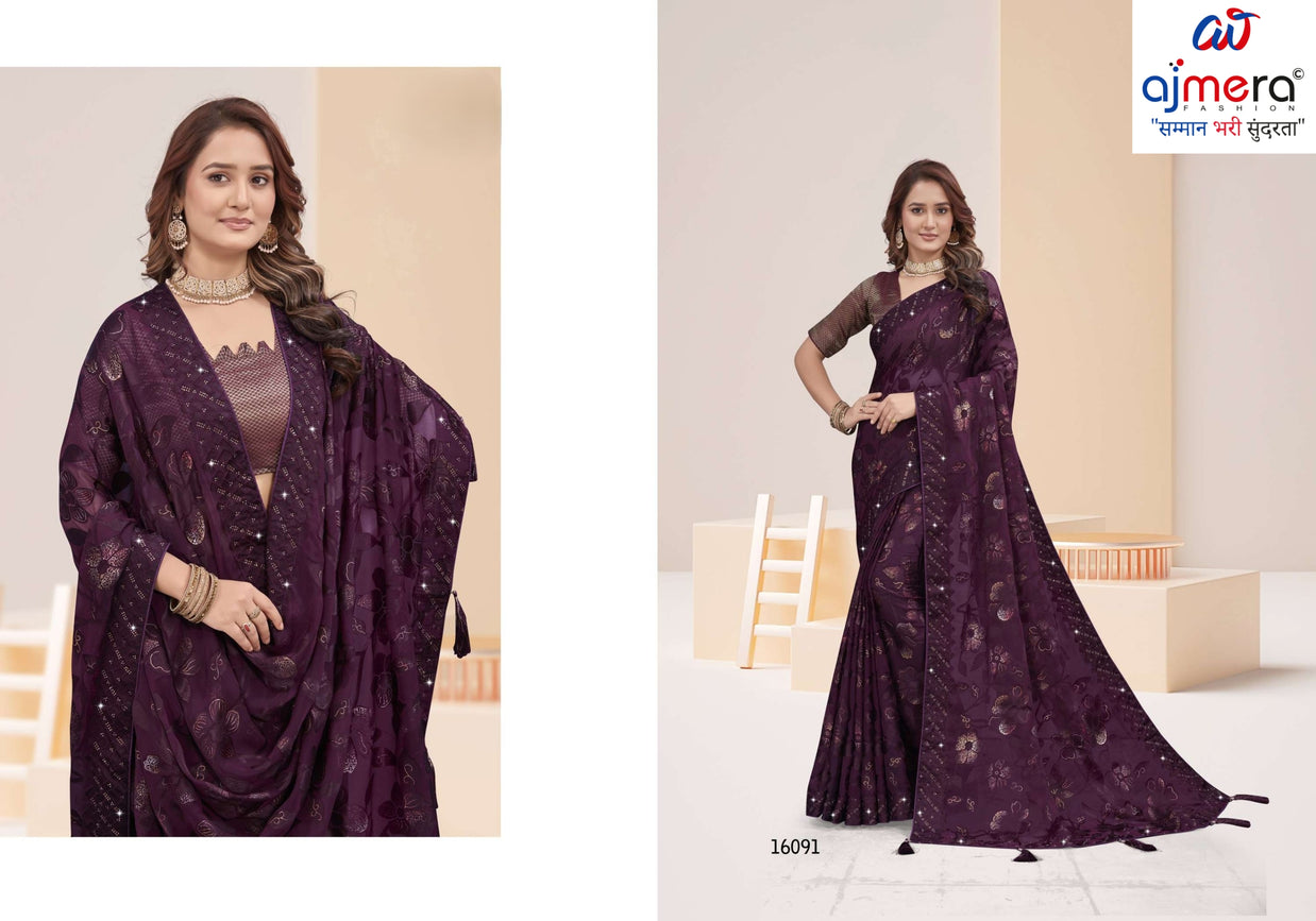 Contemporary Printed Saree with Blouse Piece for Premium Wear  | RDD-YUKTI VOL-60