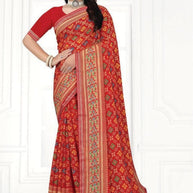 Sharmili Print Loose Saree with Blouse for Premium Ethnic and Traditional Wear | TTS-SAHELI