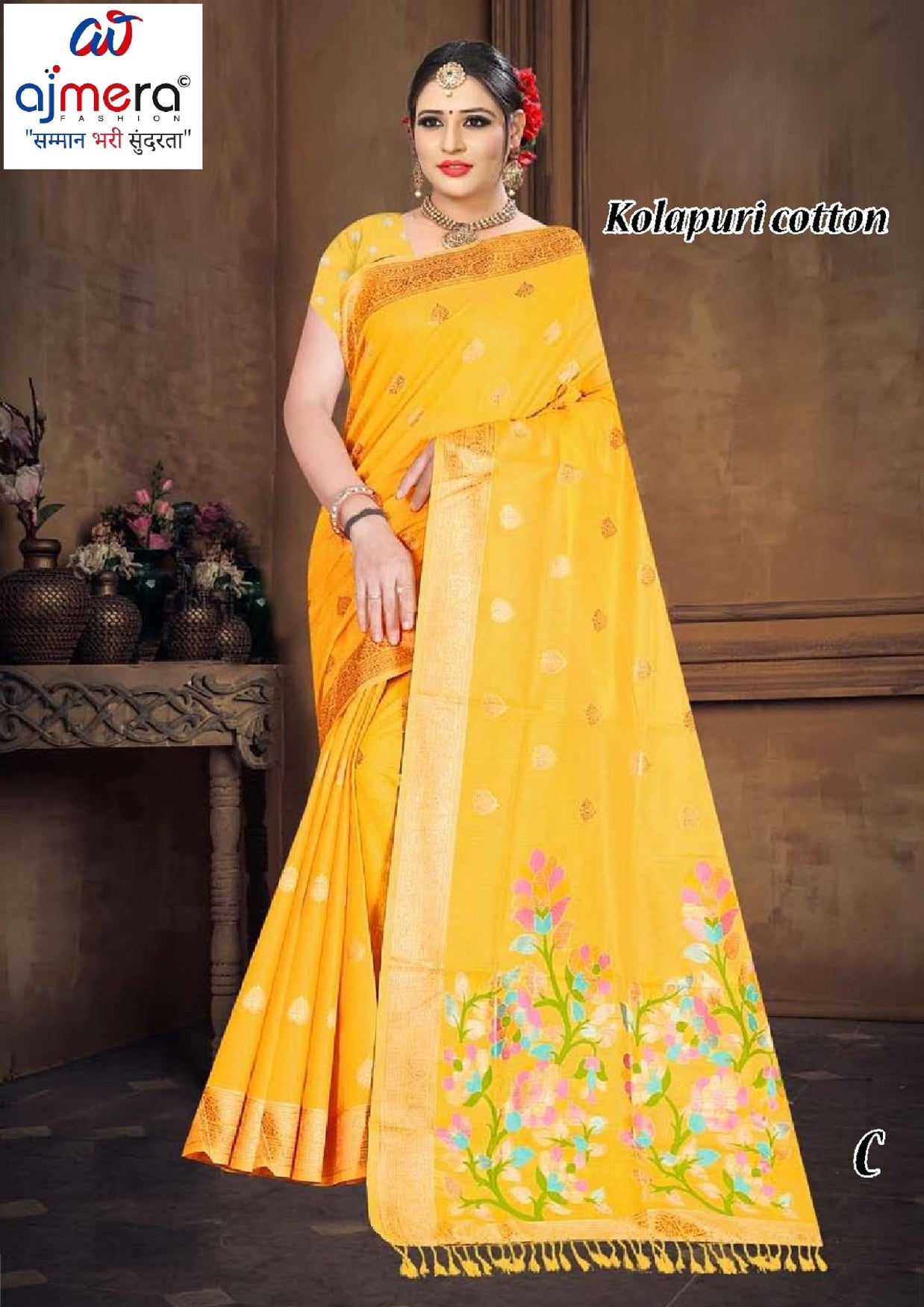 Graceful Elegance Jacquard Silk Saree With Blouse Piece | TUL-KOLAPURI COTTON