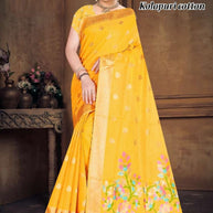 Graceful Elegance Jacquard Silk Saree With Blouse Piece | TUL-KOLAPURI COTTON