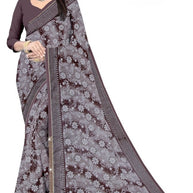 Zomato Print Loose Saree with Blouse for Premium Ethnic and Traditional Wear | CAS-GALAXY