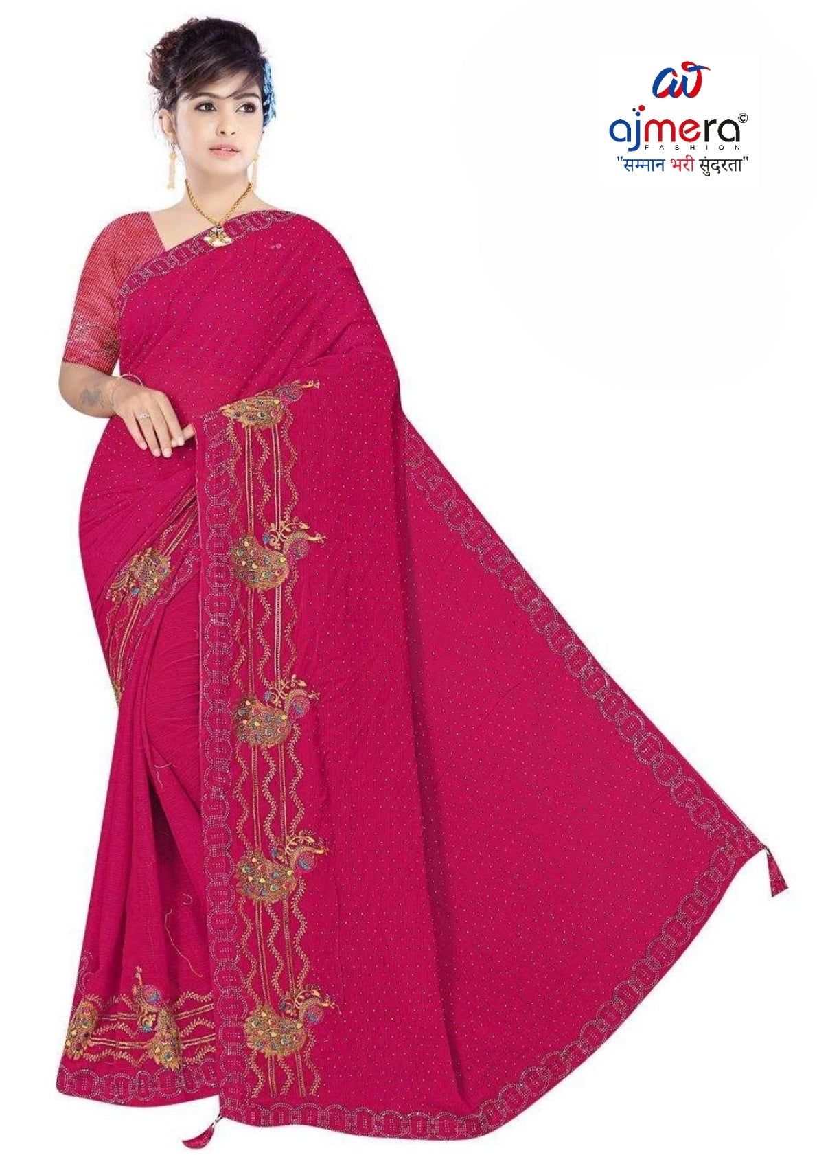 Bulk Saree Supplier with Blouse Piece for Premium Ethnic and Traditional Wear | VKM-ANEK
