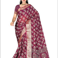Contemporary Printed Saree with Blouse Piece for Premium Wear | VER-NAZAKAT-42546