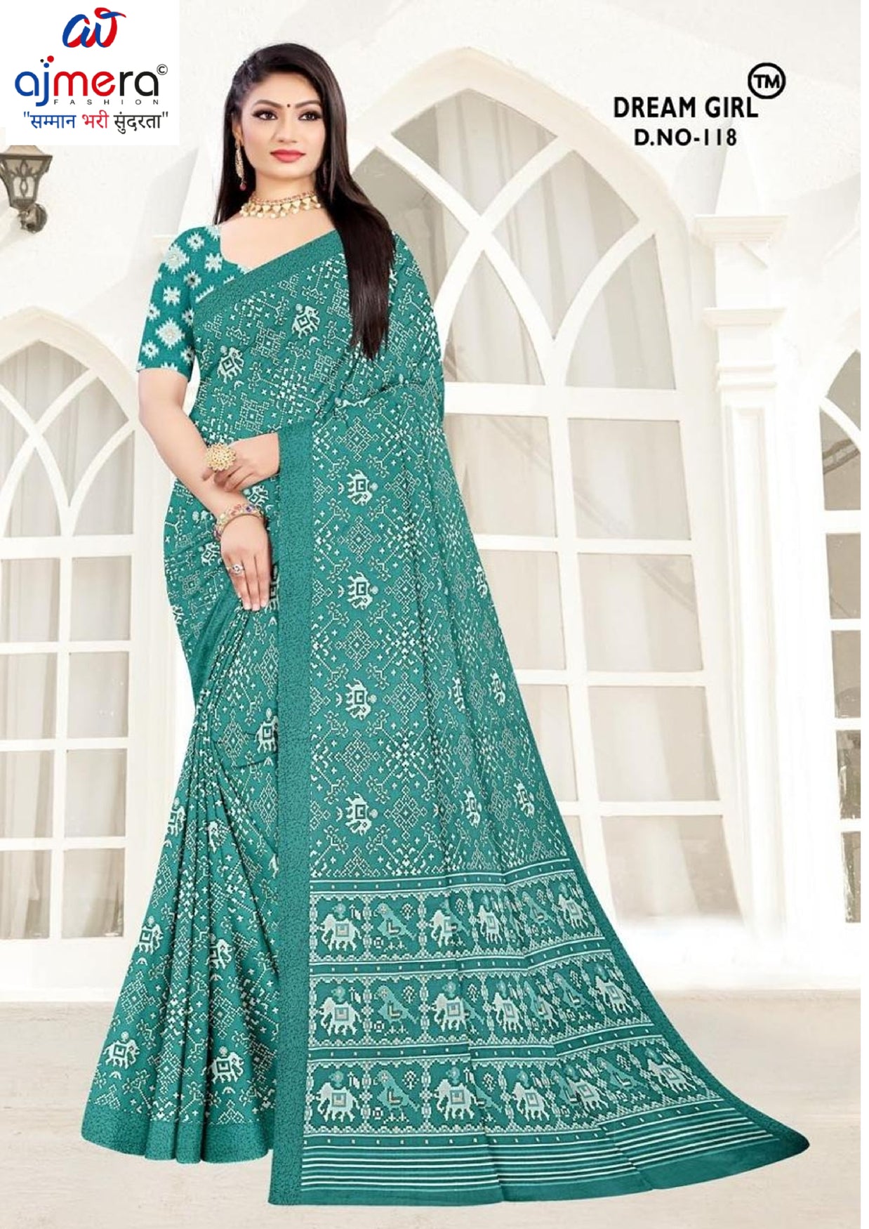 Stylish Printed Saree with Blouse Piece for Traditional Celebrations | PUS-DREAM GIRL-118