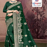 Viscose Print Loose Saree with Blouse for Premium Ethnic and Traditional Wear | PSM-ANUPAMA