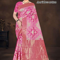 Luxury Charm Jacquard Silk Saree Without Blouse | TUL-AMRIT LOVE COTTON