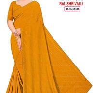 Fandy Factory Rate Dyed Matching Saree with Blouse Piece for Premium Ethnic and Traditional Wear | RAL-SHRIVALLI