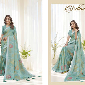 Fashionable Printed Saree with Blouse Piece for Festive Collection  | RDD-GANVITHA VOL-2