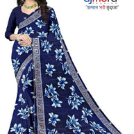 Vichitra Jari Print Loose Saree with Blouse for Premium Ethnic and Traditional Wear | CAS-MITHAS