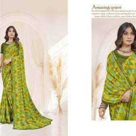 Classic Printed Saree with Blouse Piece for Timeless Traditional Style  | RDD-SHAAN VOL-03