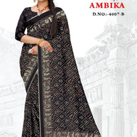 Contemporary Printed Saree without Blouse for Premium Wear | GLC-AMBIKA