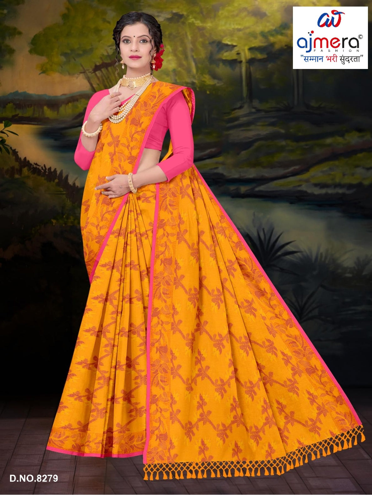 Handloom Cotton Saree with Without Blouse for Premium Ethnic and Traditional Wear | PJA-DIAMOND COTTON