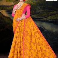 Handloom Cotton Saree with Without Blouse for Premium Ethnic and Traditional Wear | PJA-DIAMOND COTTON