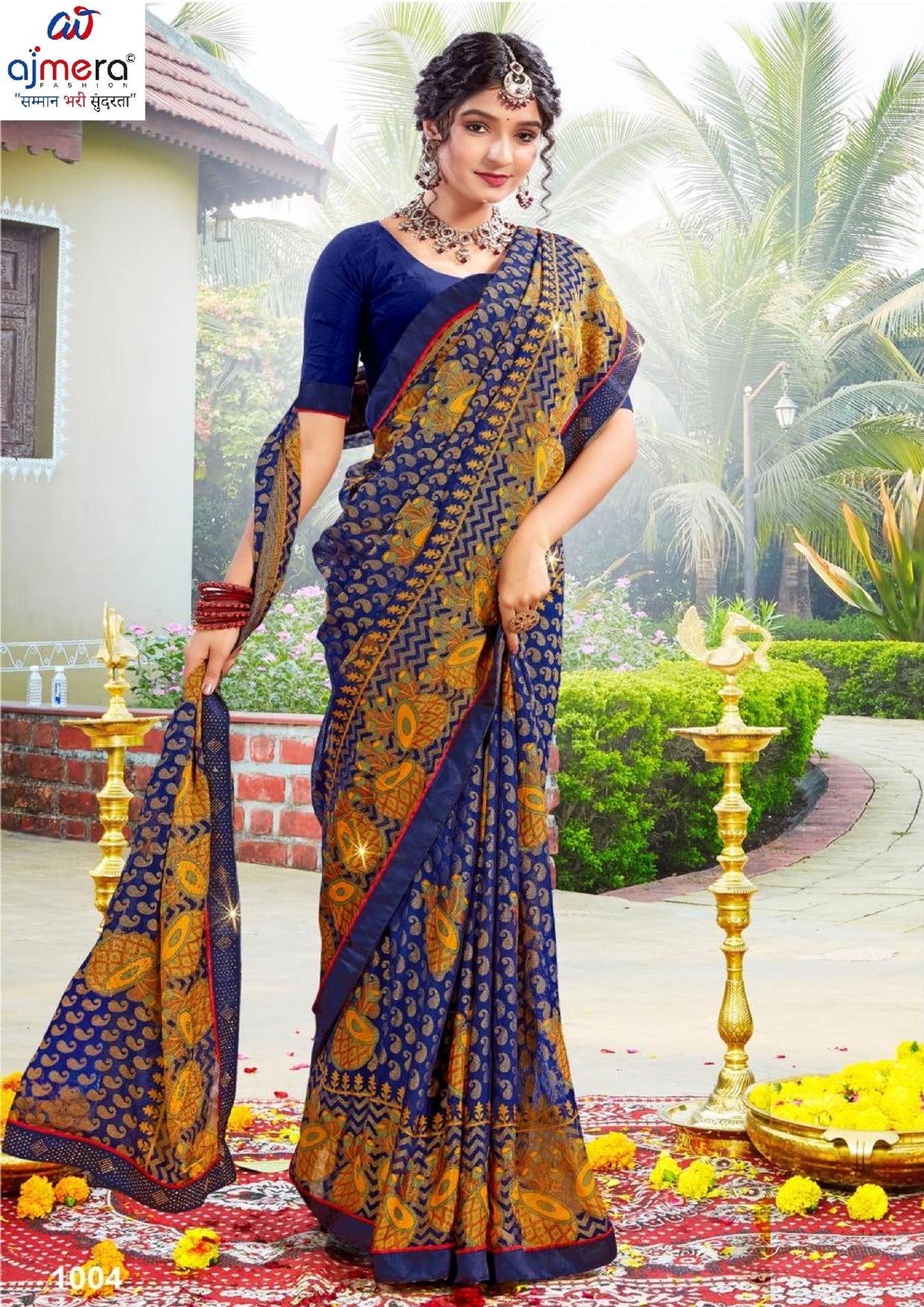 Trendy Printed Saree with Blouse Piece for Women’s Ethnic Wardrobe | PRM-BREZZA