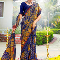 Trendy Printed Saree with Blouse Piece for Women’s Ethnic Wardrobe | PRM-BREZZA