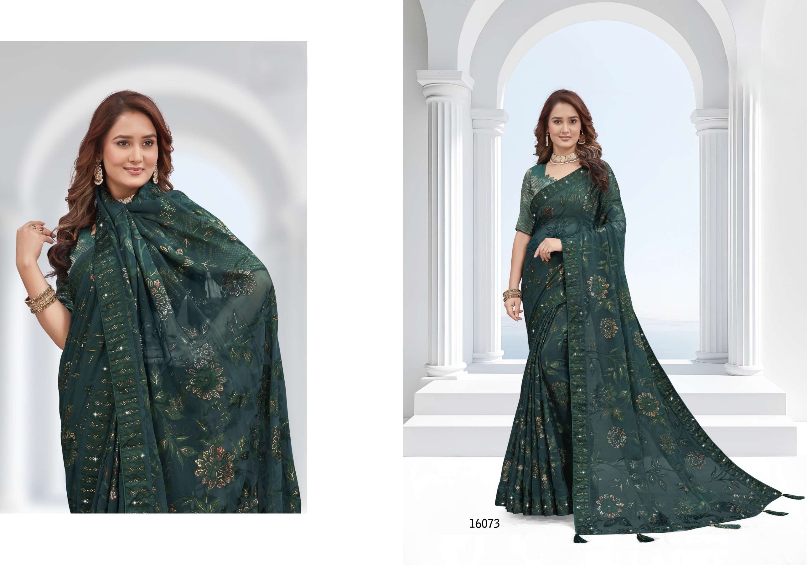 Fashionable Printed Saree with Blouse Piece for Festive Collection  | RDD-YUKTI VOL-58