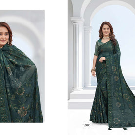 Fashionable Printed Saree with Blouse Piece for Festive Collection  | RDD-YUKTI VOL-58