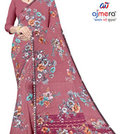 Weightless Print Loose Saree with Blouse for Premium Ethnic and Traditional Wear | CAS-DELHI SWEET
