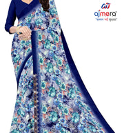 Contemporary Printed Saree with Blouse Piece for Premium Wear  | CAS-HAPPY DAY