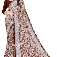 Elegant Printed Saree with Designer Blouse Piece for Festive Wear  | CAS-ZHIL MIL