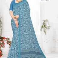 Designer Printed Saree with Blouse Piece for Special Occasions  | SSR-MUNNI