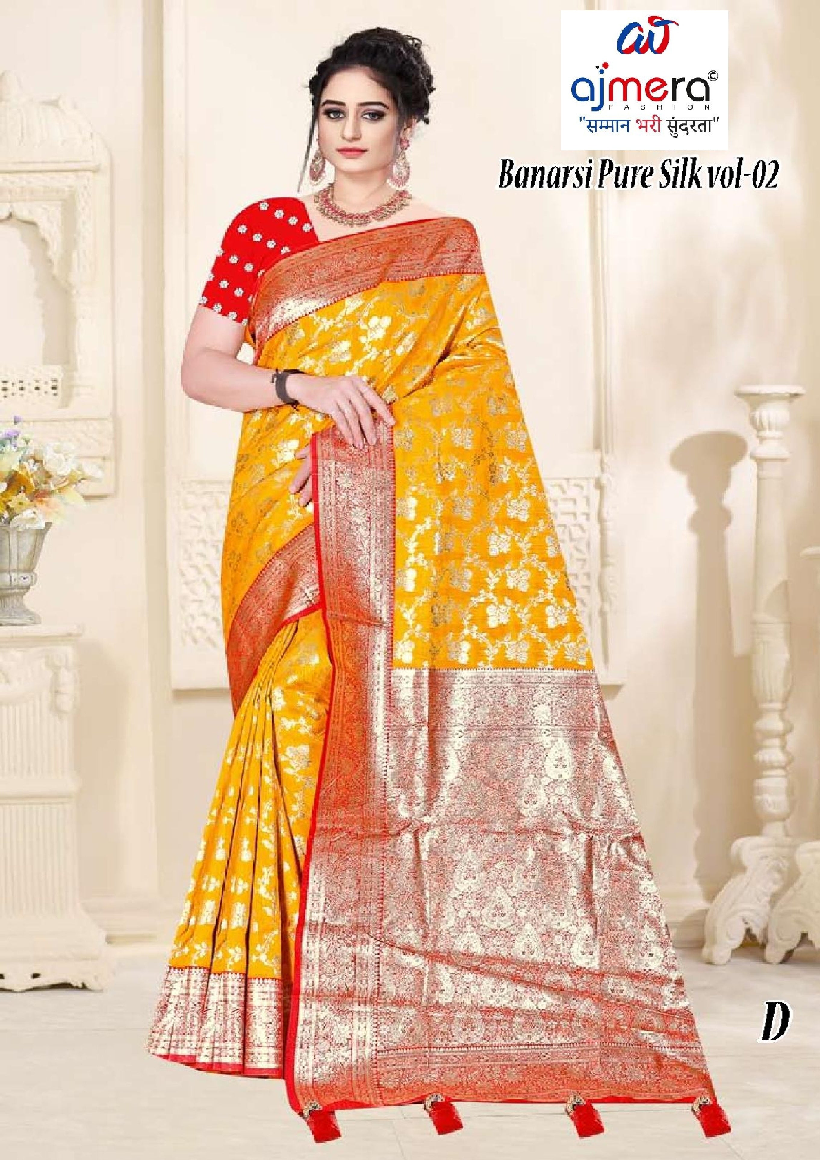 Signature Jacquard Silk Saree With Blouse Piece | TUL-BANARSI PURE SILK VOL-02