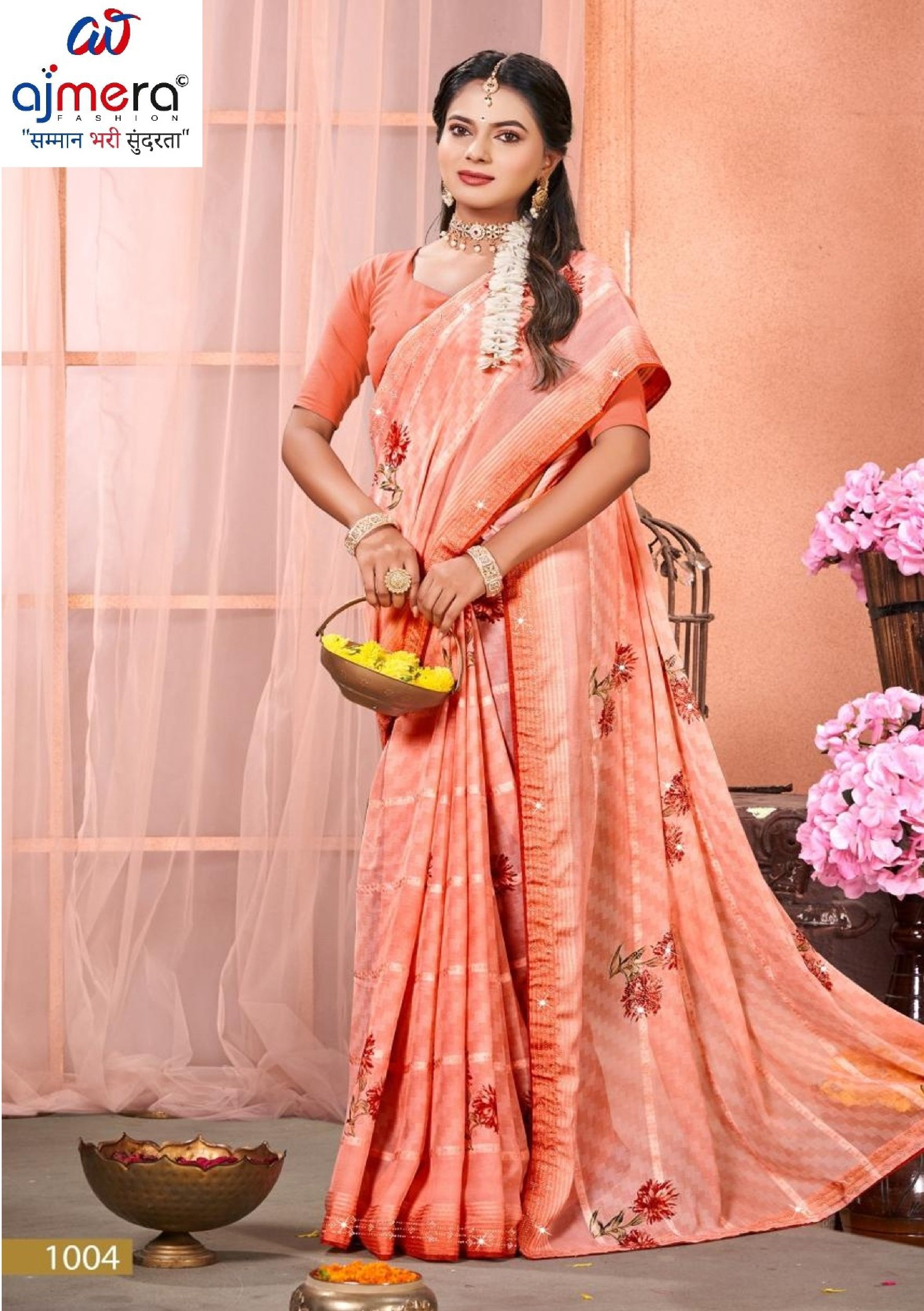 Classic Printed Saree with Blouse Piece for Timeless Traditional Style | PRM-KACHI KALI