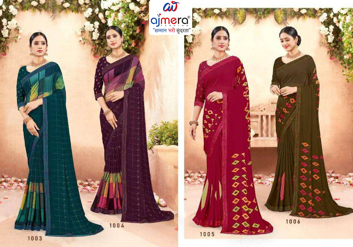 Exclusive Printed Saree without Blouse for Elegant Ethnic Look | SGR-RESHMA