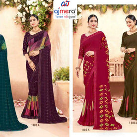 Exclusive Printed Saree without Blouse for Elegant Ethnic Look | SGR-RESHMA