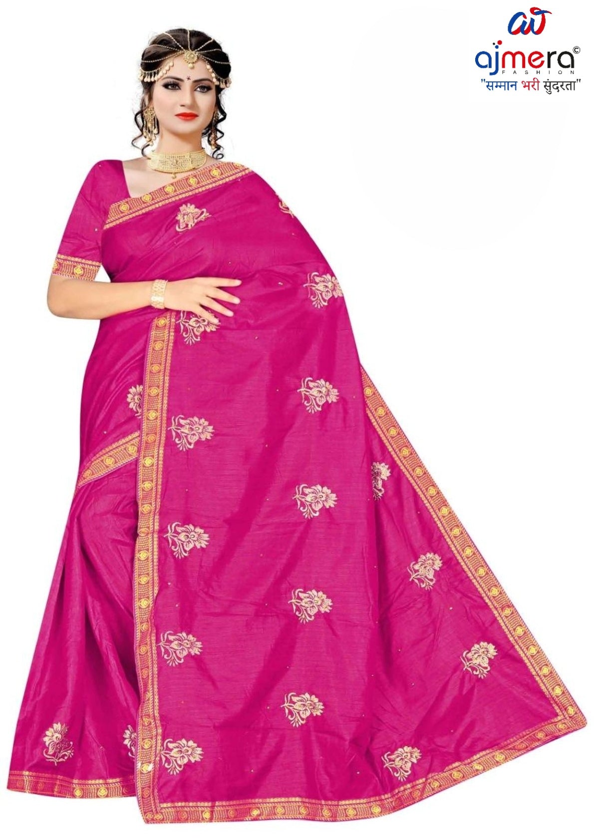 Buy Dyed Matching Saree in Bulk with Blouse Piece for Premium Ethnic and Traditional Wear | VKM-ODELA
