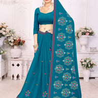 Cotton Saree with Without Blouse for Premium Ethnic and Traditional Wear | PJA-LAILA MAJNU