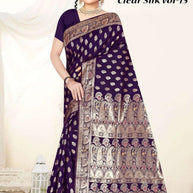 Artisan Craft Jacquard Silk Saree With Blouse Piece | TUL-CLEAR SILK VOL-15