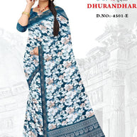 Premium Printed Saree with Matching Blouse Piece for Ethnic Elegance  | GLC-DHURANDHAR