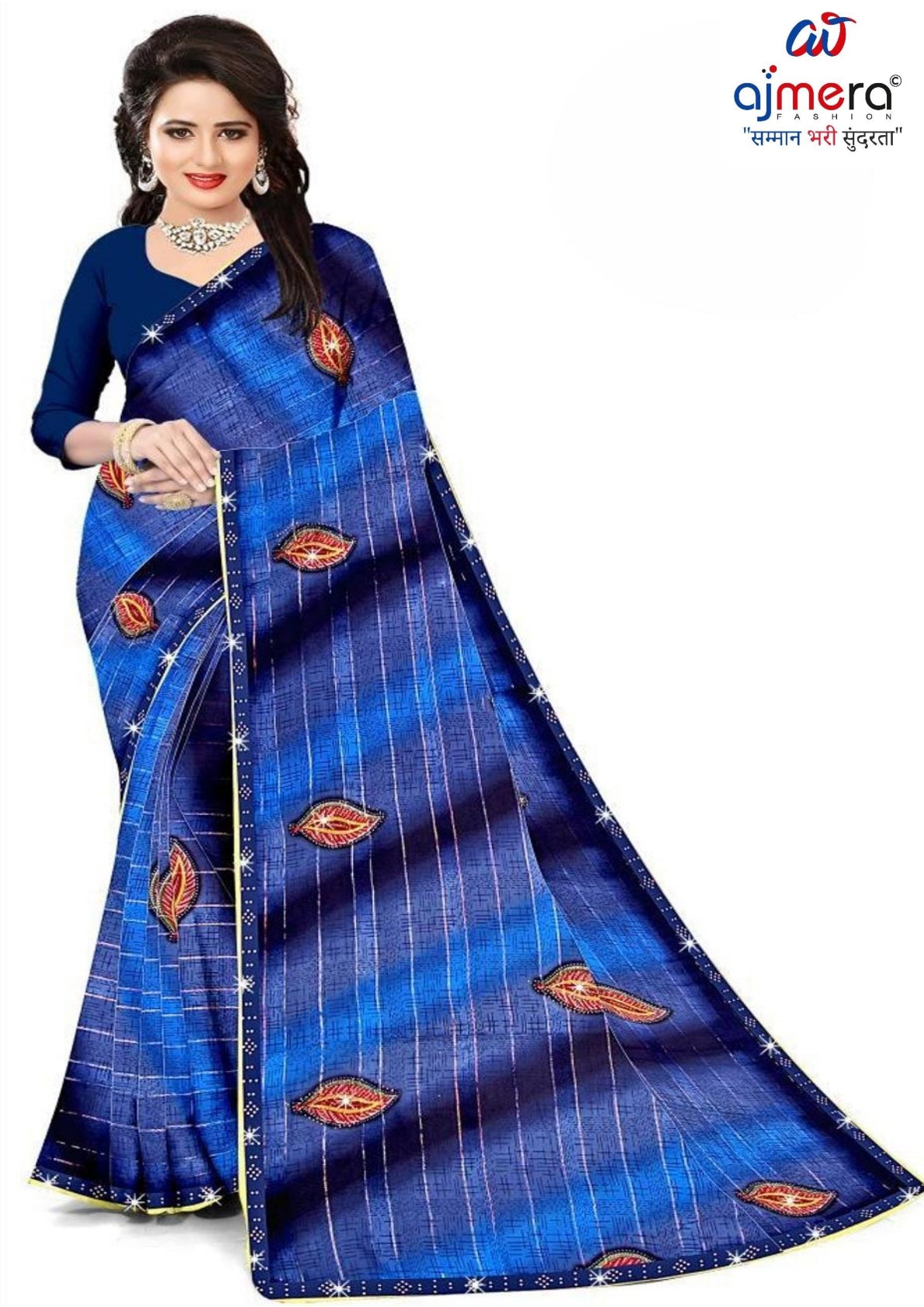 Trendy Printed Saree with Blouse Piece for Women’s Ethnic Wardrobe  | CAS-KHUSHBOO