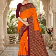 Fancy Cotton Saree with Without Blouse for Premium Ethnic and Traditional Wear | DS-5G