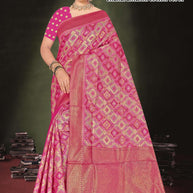 Stylish Jacquard Silk Saree with Blouse Piece for Festive Collection | TUL-CHANDRAMUKHI COTTON VOL-01