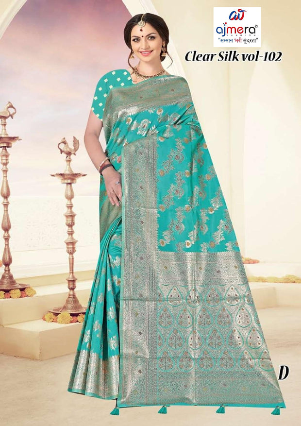 Premium Craft Jacquard Silk Saree With Blouse Piece | TUL-CLEAR SILK VOL-102