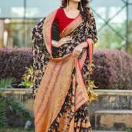 Designer Printed Saree with Blouse Piece for Special Occasions | VDT-TESLA BRASSO-01