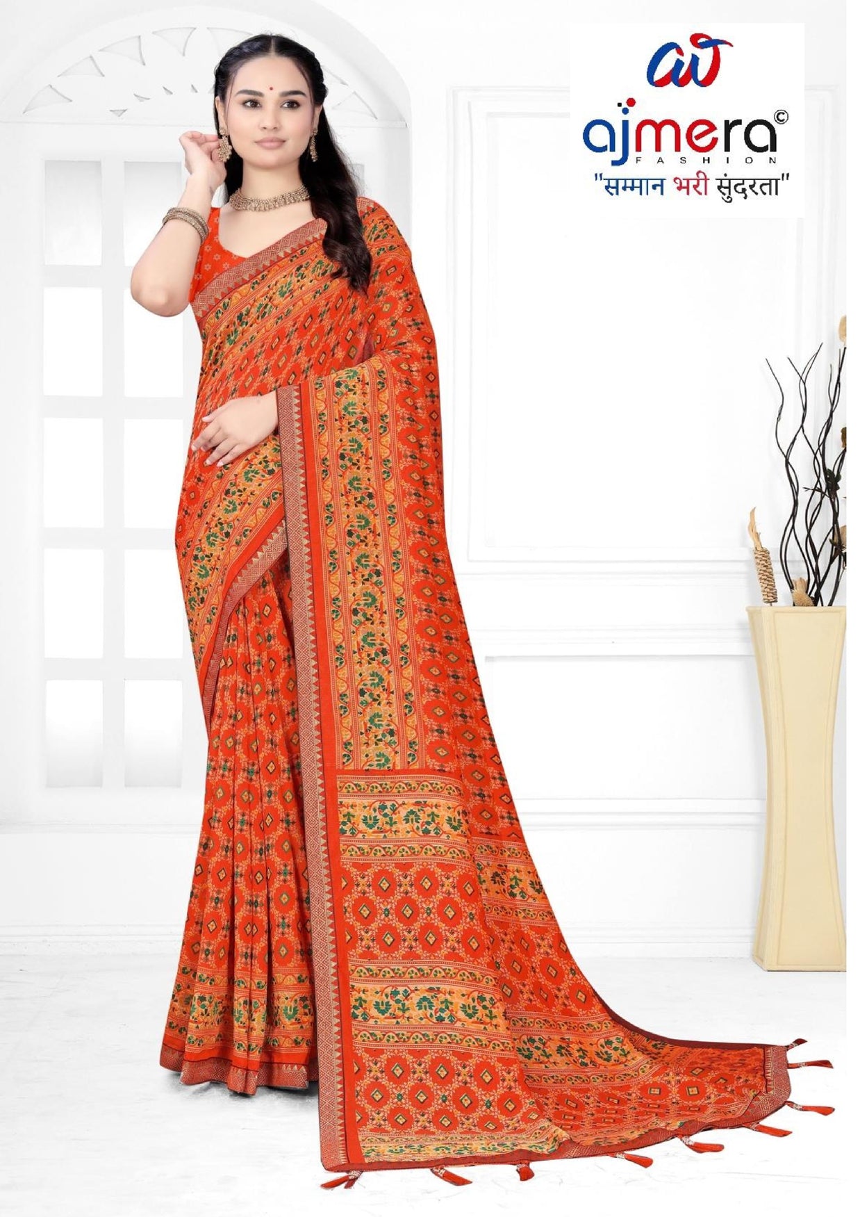 Vichitra Print Loose Saree with Blouse for Premium Ethnic and Traditional Wear | TTS-AKSARA VOL-39