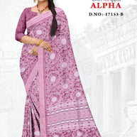 Stylish Printed Saree with Blouse Piece for Traditional Celebrations | GLC-ALPHA