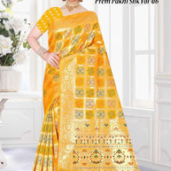 Designer Jacquard Silk Saree with Blouse Piece for Traditional Occasions | TUL-PREM PAKHI SILK VOL-06