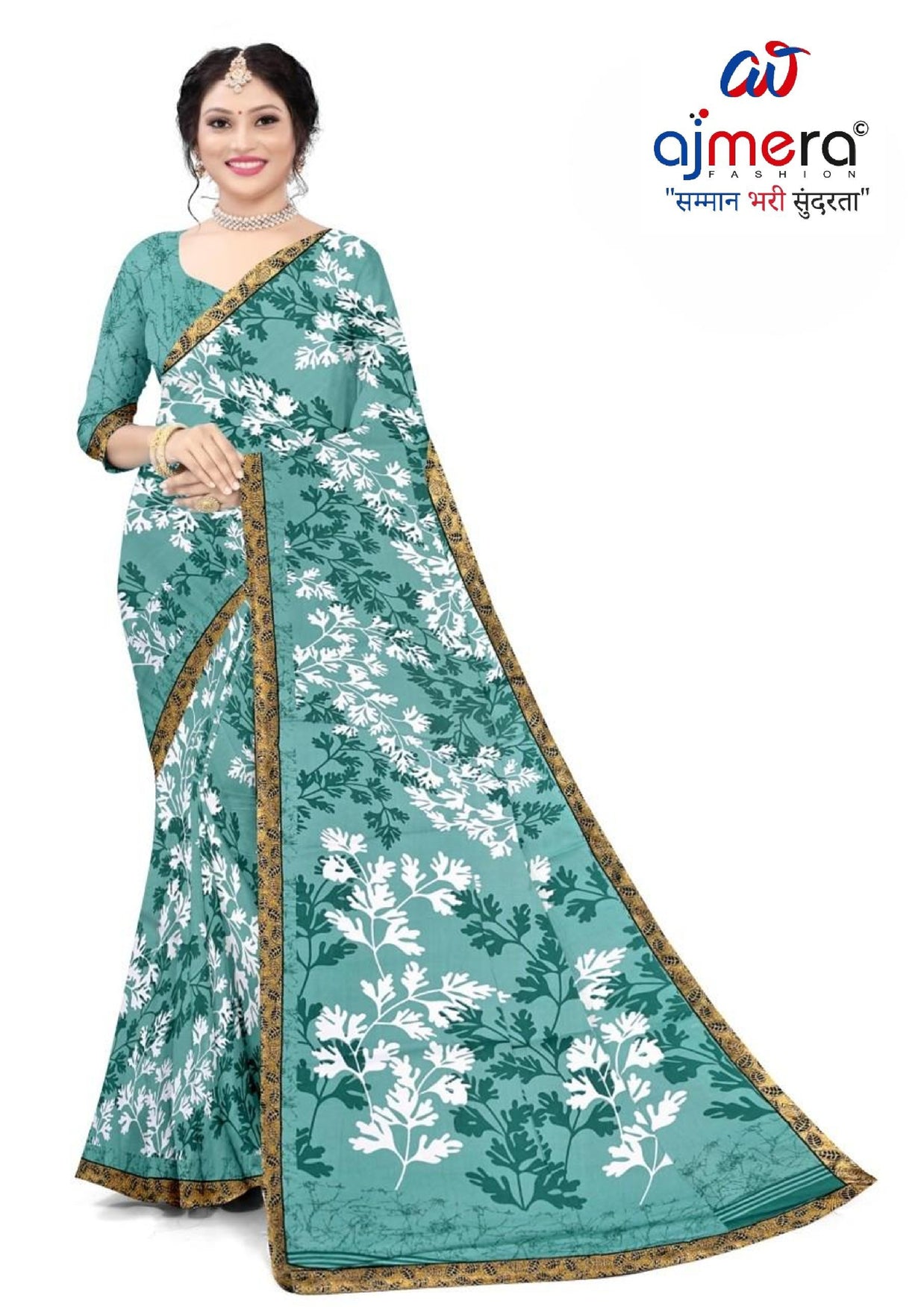 Trendy Printed Saree with Blouse Piece for Women’s Ethnic Wardrobe  | TTS-RATNALEKHA