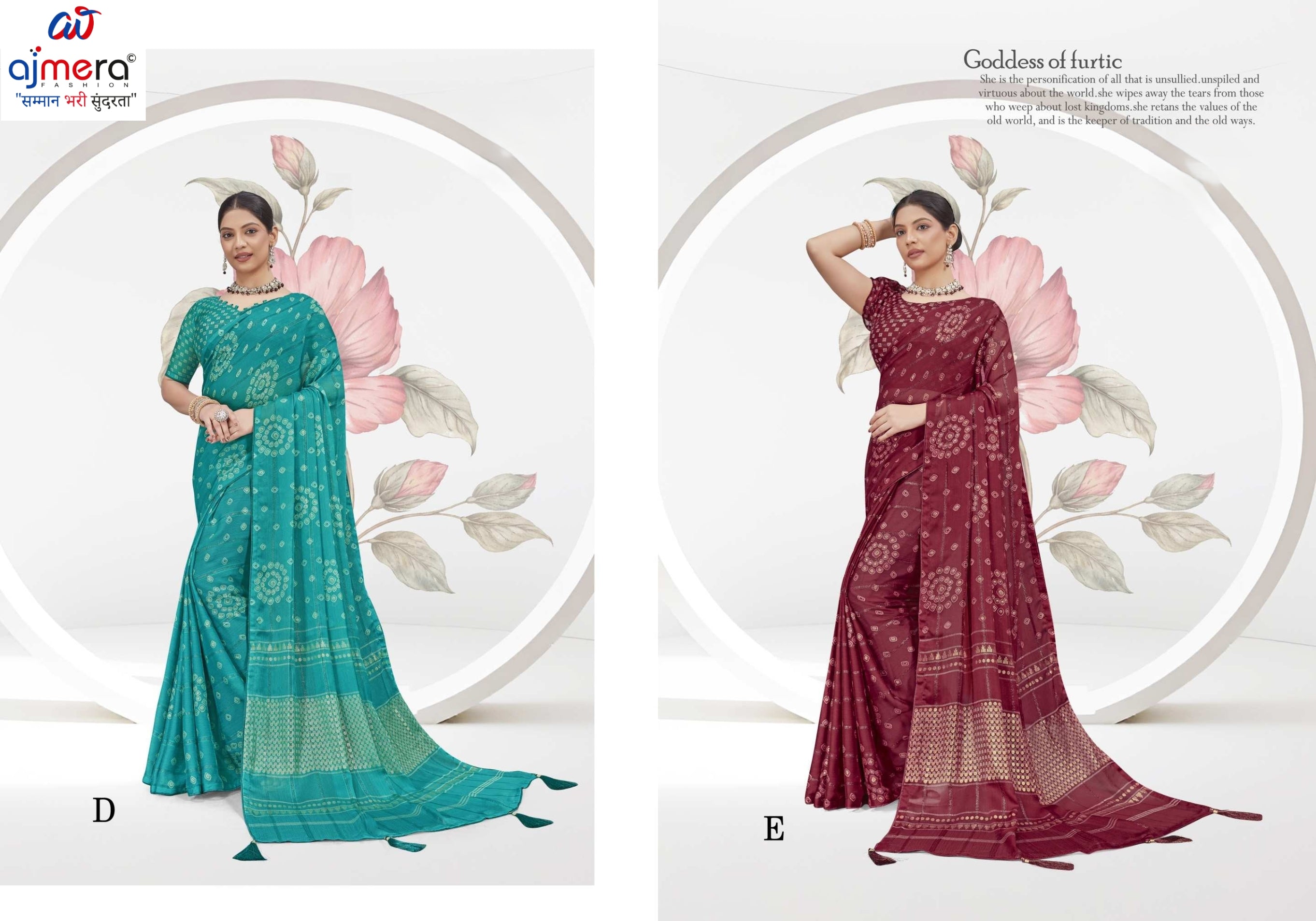 Beautiful Printed Saree with Blouse Piece for Cultural Celebrations | RDD-RINKAL