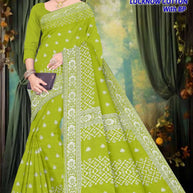 Soft Cotton Saree with Blouse Piece for Premium Ethnic and Traditional Wear | TLS-LUCKNOW COTTON WITH BP
