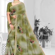 Graceful Printed Saree with Blouse Piece for Modern Ethnic Fashion  | GPT-BIJLI-3