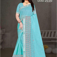 Classic Craft Jacquard Silk Saree With Blouse Piece | MTE-25351