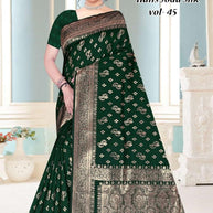 Graceful Jacquard Silk Saree with Blouse Piece for Timeless Ethnic Fashion | TUL-HANSJODA SILK VOL-45