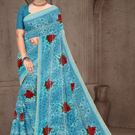 Stylish Printed Saree with Blouse Piece for Traditional Celebrations  | GPT-BIJLI-2